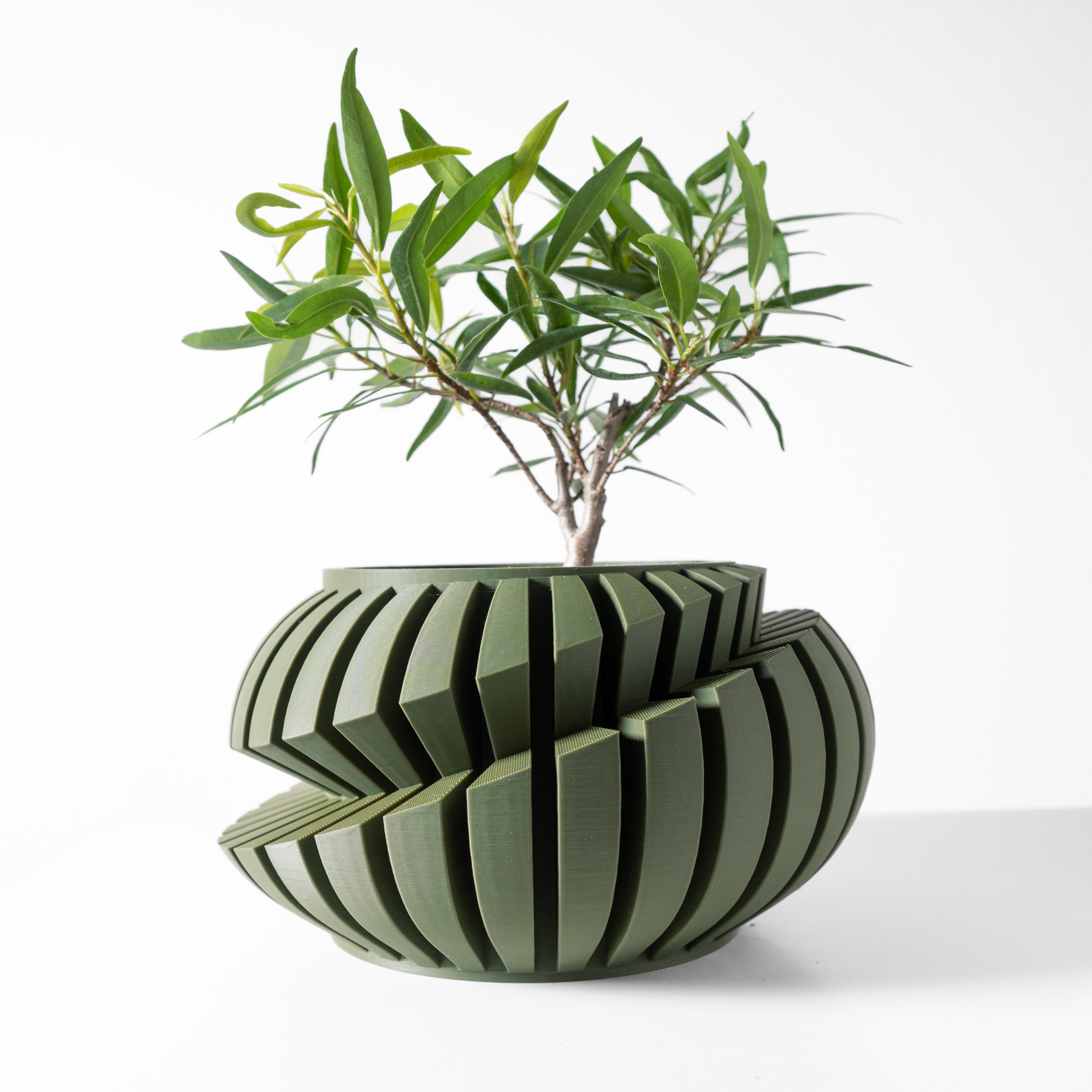 Luxira Planter Vase mit Ablauf – Glanzvolle Pflanzdekoration