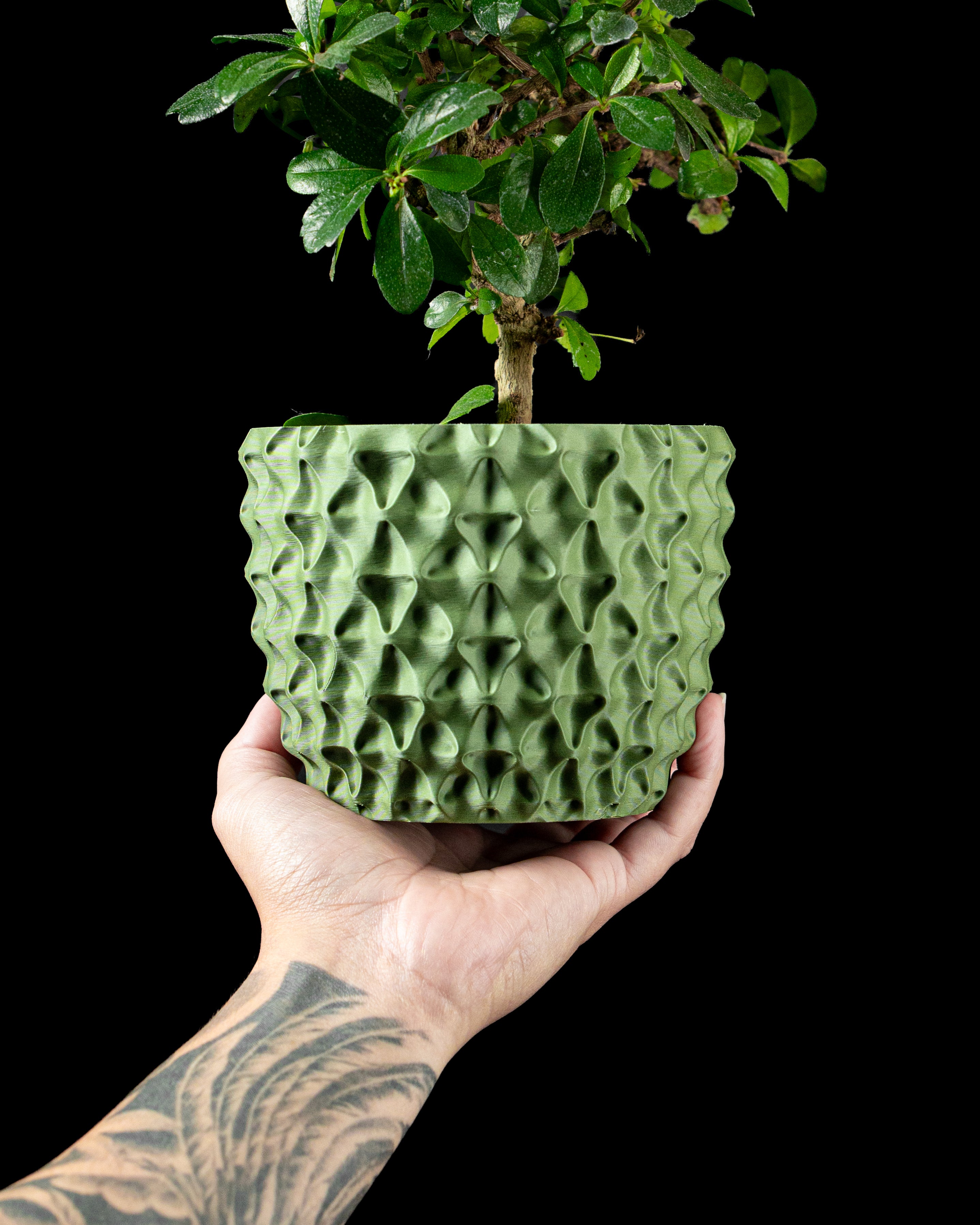 Tri-Wave Planter Vase – Dreifach-Wellige Dekoration