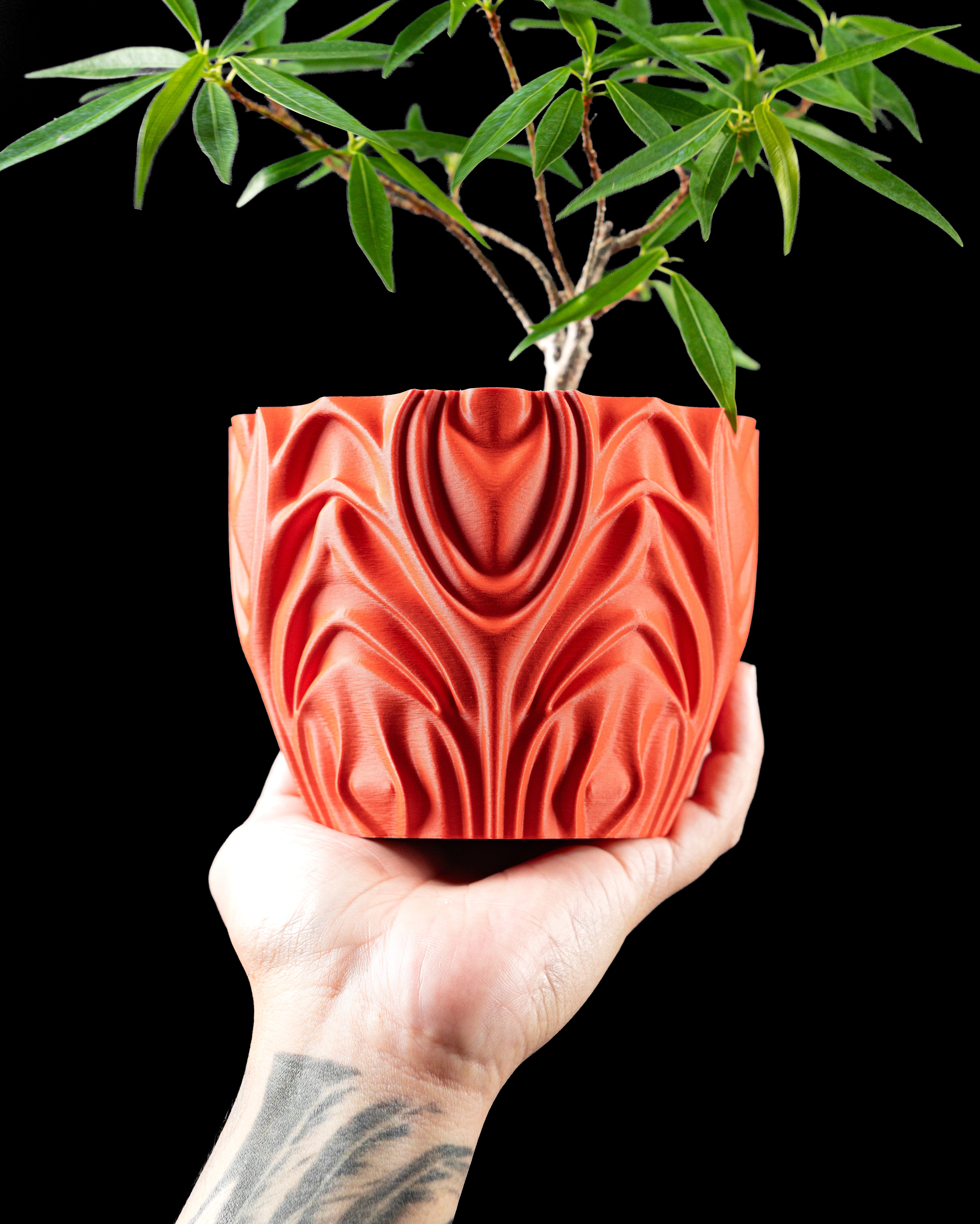 Corru Planter Vase – Wellige Moderne Dekoration