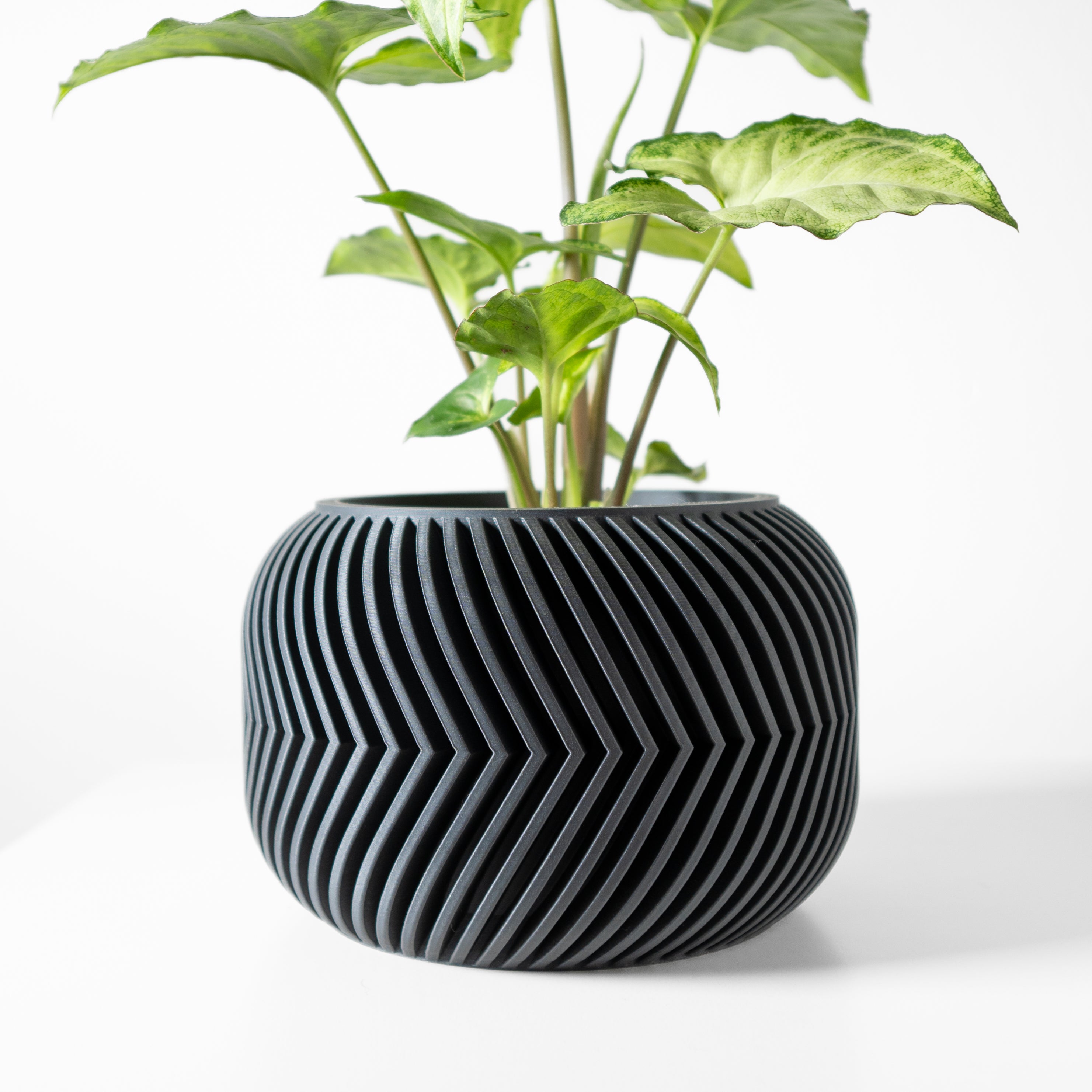 Ervon Planter Vase mit Ablauf – Erdige Pflanzdekoration