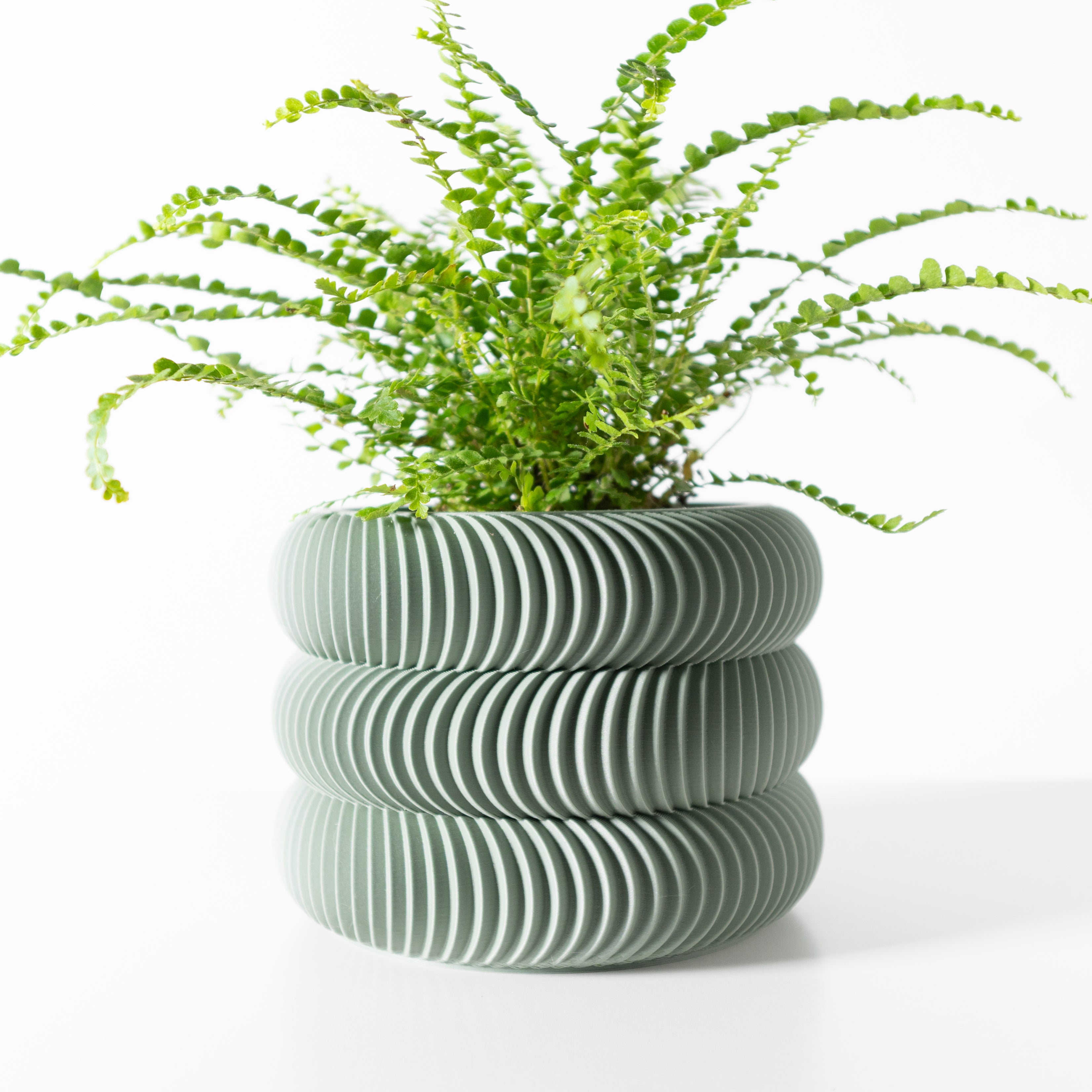 Maro Planter Vase mit Ablauf – Sanfte Pflanzdekoration