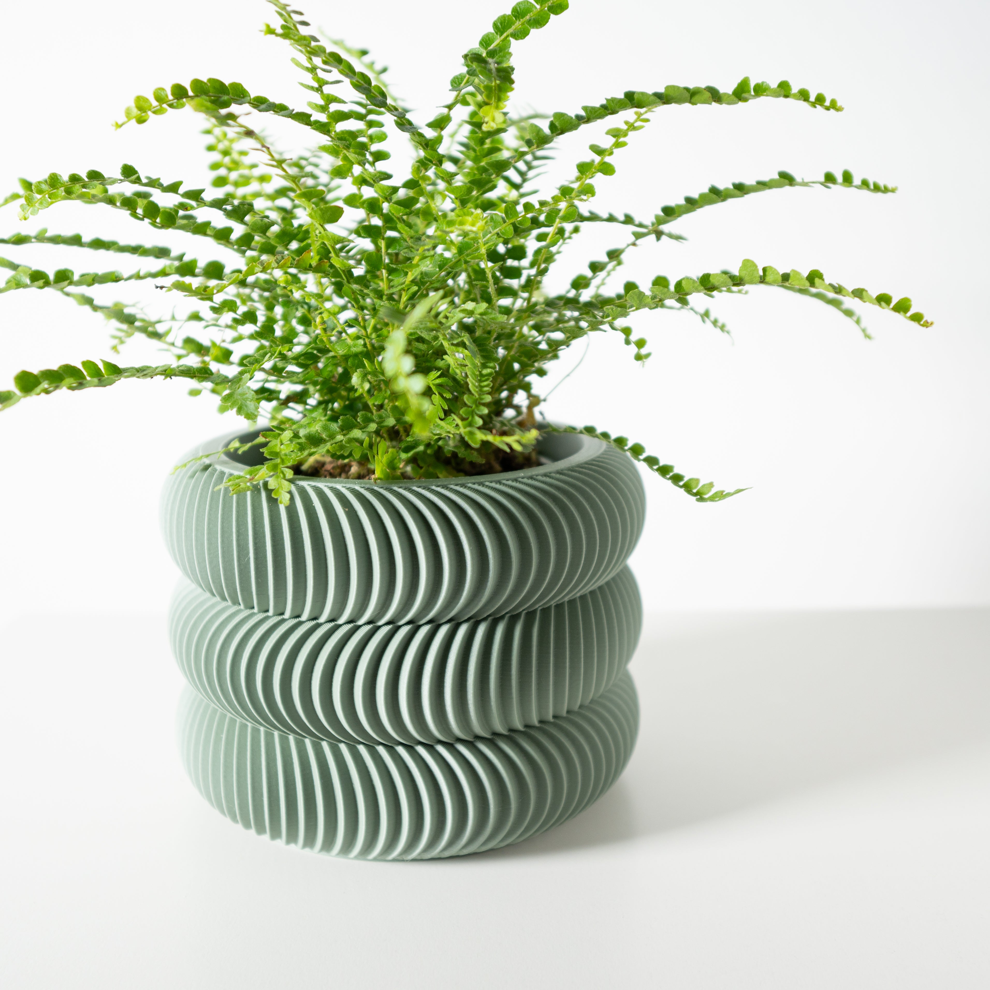 Maro Planter Vase mit Ablauf – Sanfte Pflanzdekoration