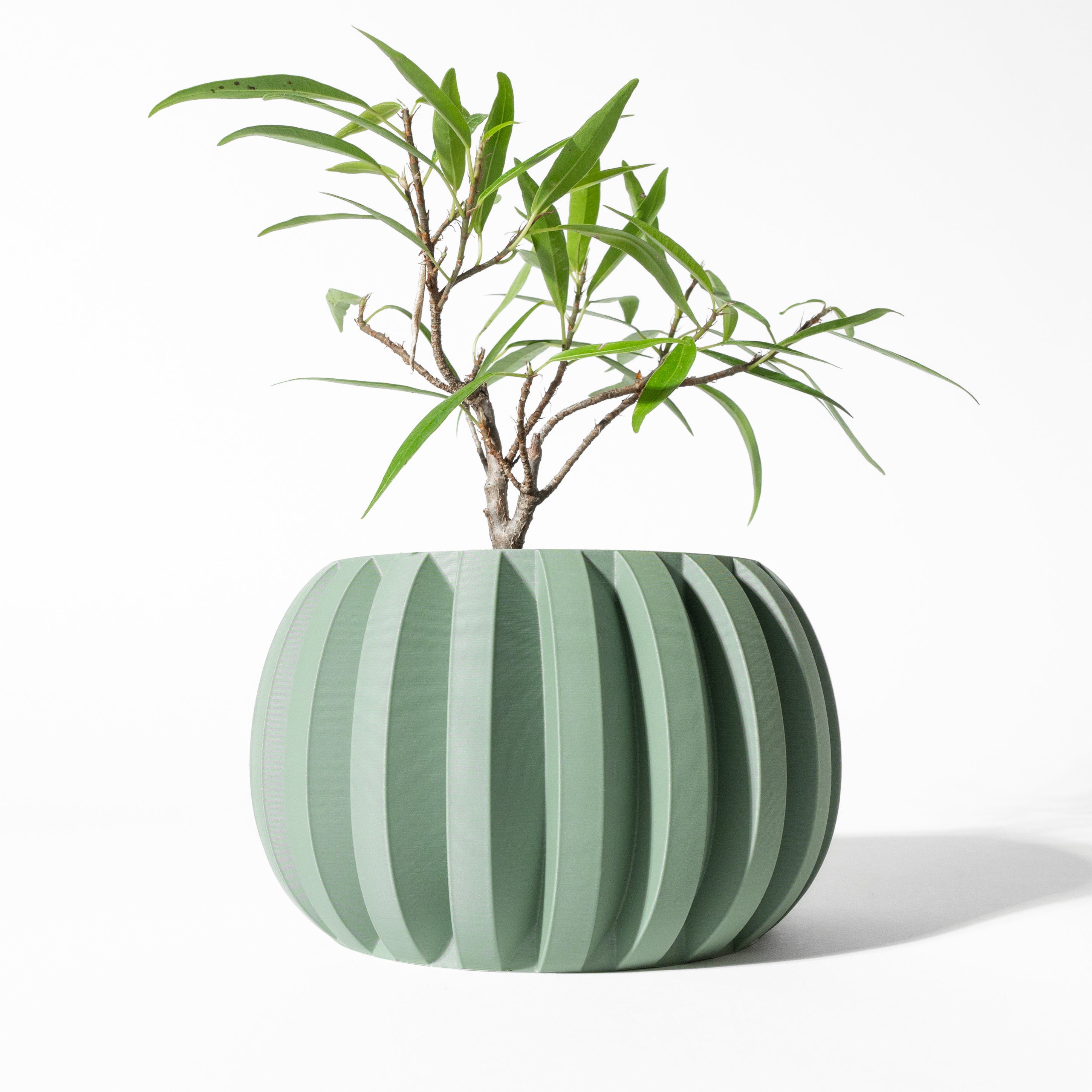 Jone Planter Vase mit Ablauf – Klare Pflanzdekoration
