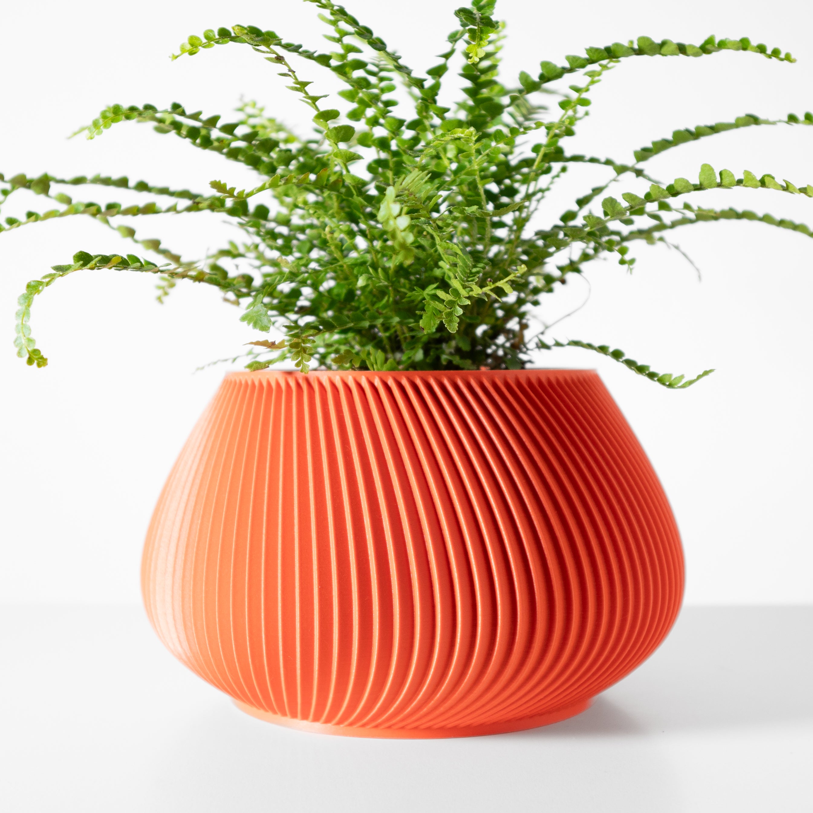Davi Planter Vase mit Ablauf – Sanfte Pflanzdekoration