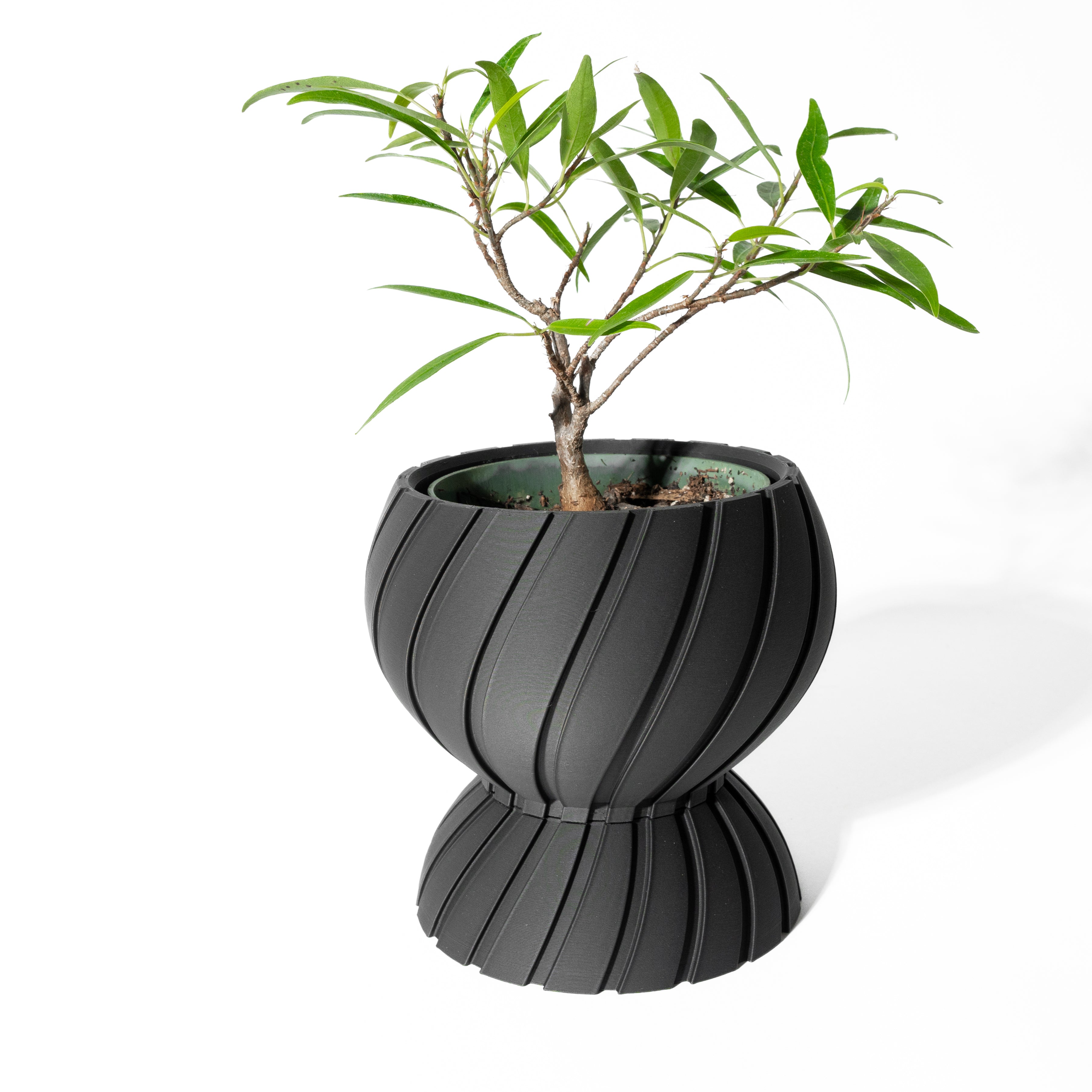 Maki Planter Vase mit Ablauf – Fließende Pflanzdekoration