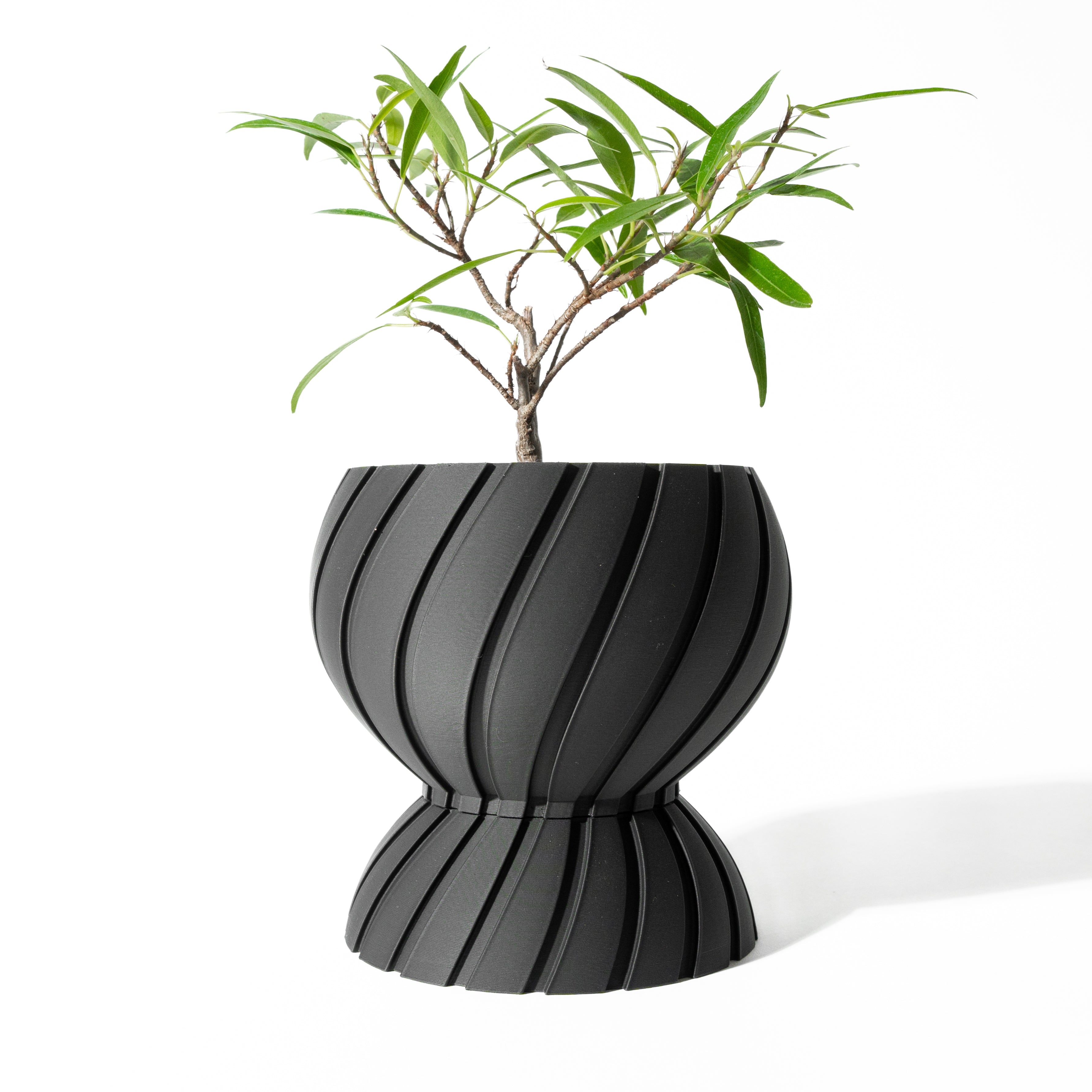 Maki Planter Vase mit Ablauf – Fließende Pflanzdekoration
