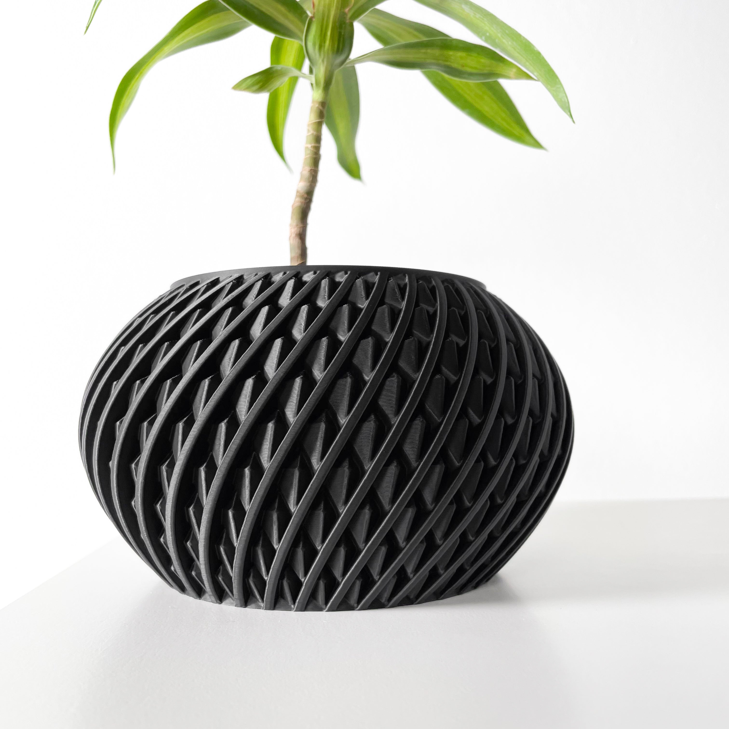 Kio Planter Vase mit Ablauf – Leichte Pflanzdekoration