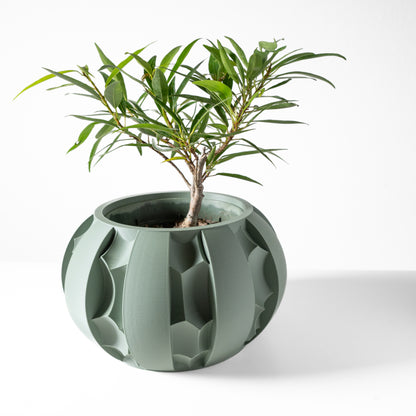 Erna Planter Vase mit Ablauf – Sanfte Pflanzdekoration