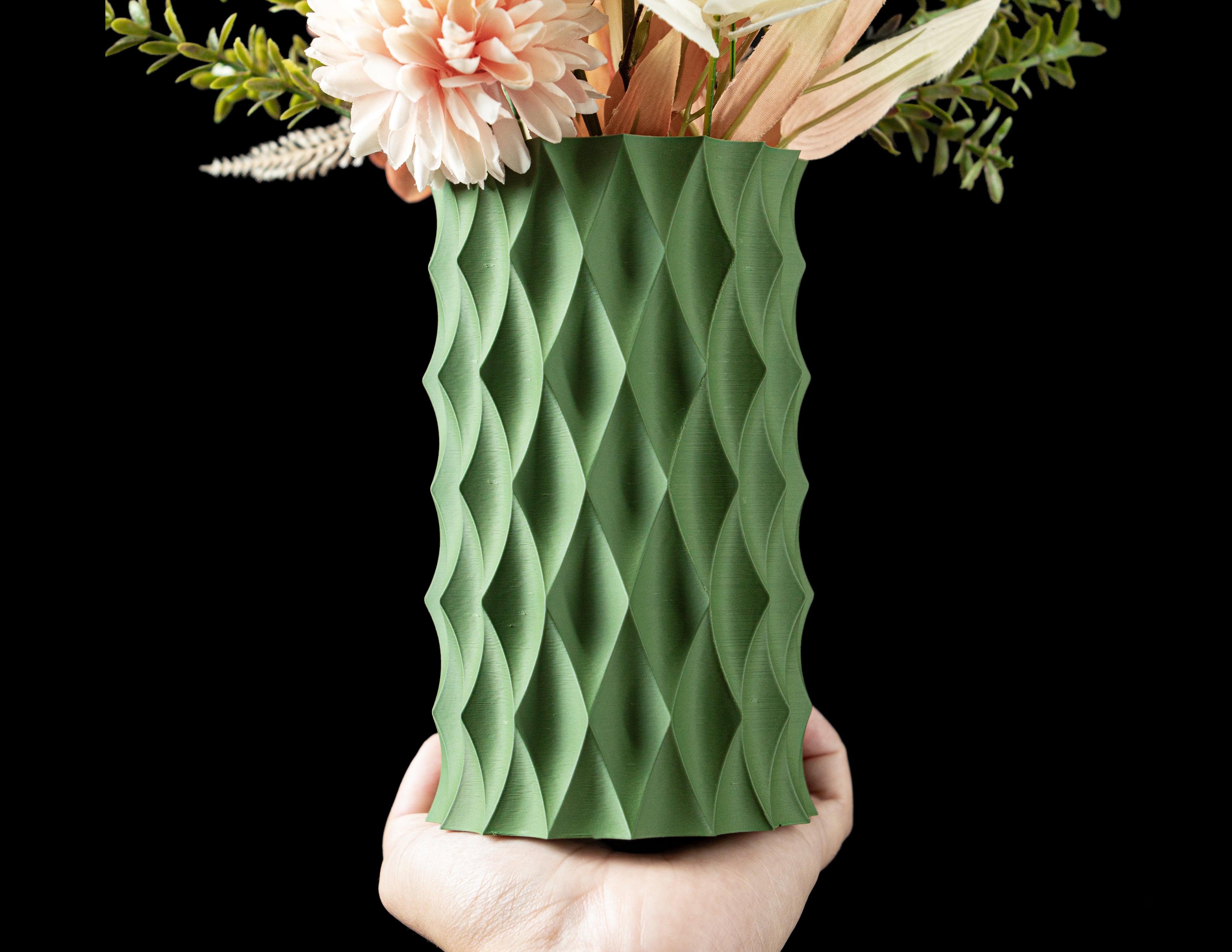 Diamond Flower Vase – Funkelnde Moderne Blumenpracht