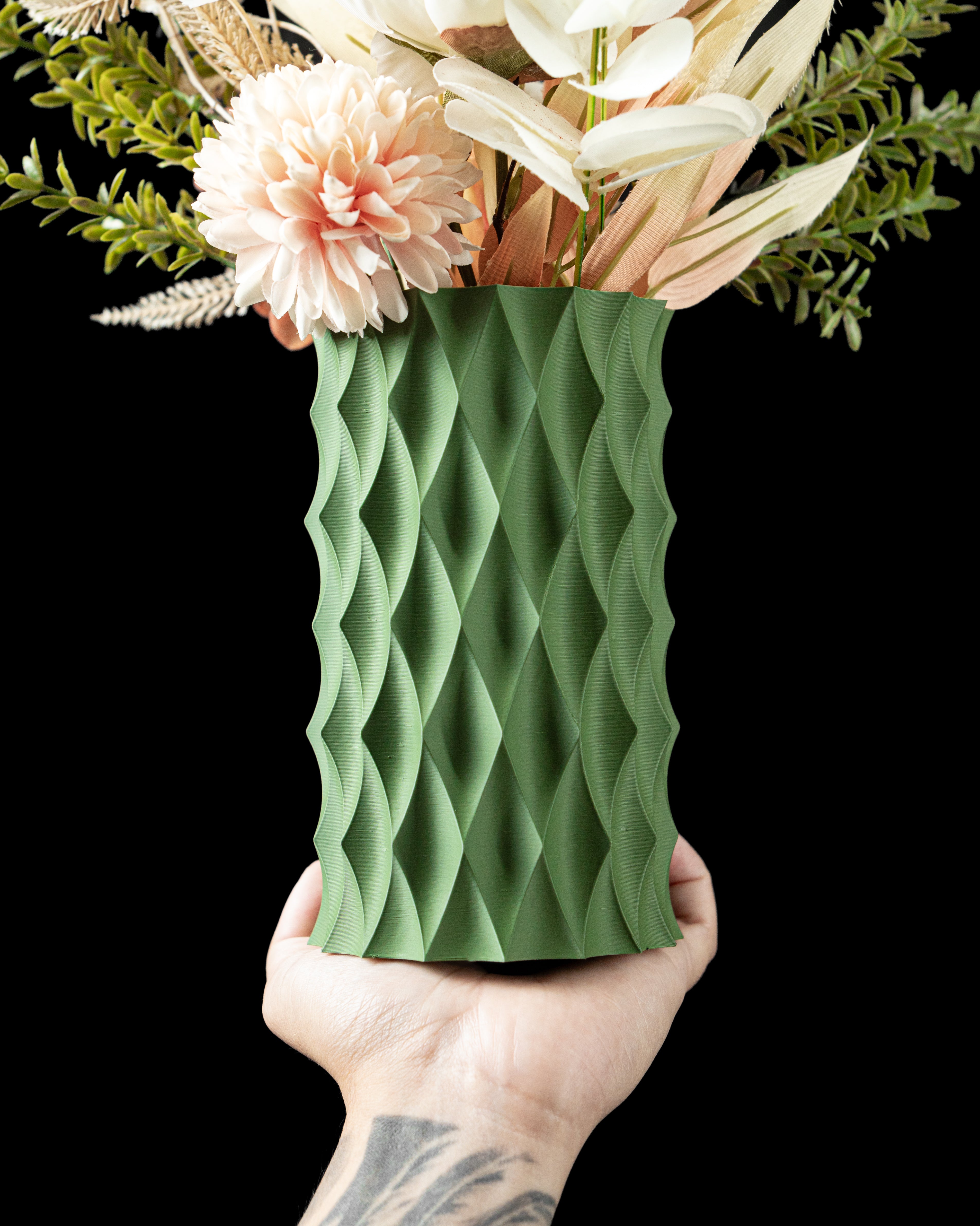 Diamond Flower Vase – Funkelnde Moderne Blumenpracht