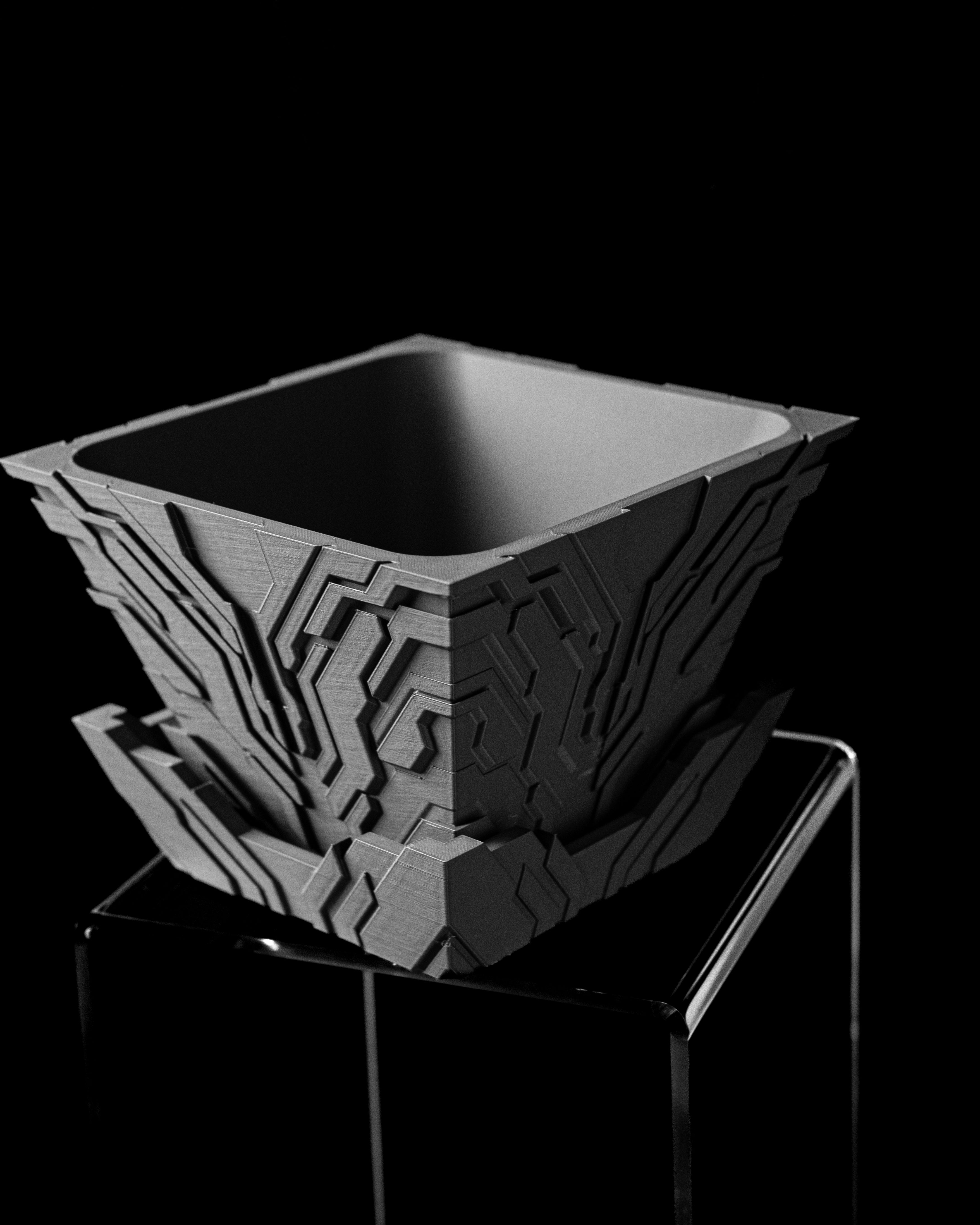 NeoOrbit Vase – Futuristische 3D-Gedruckte Dekoration