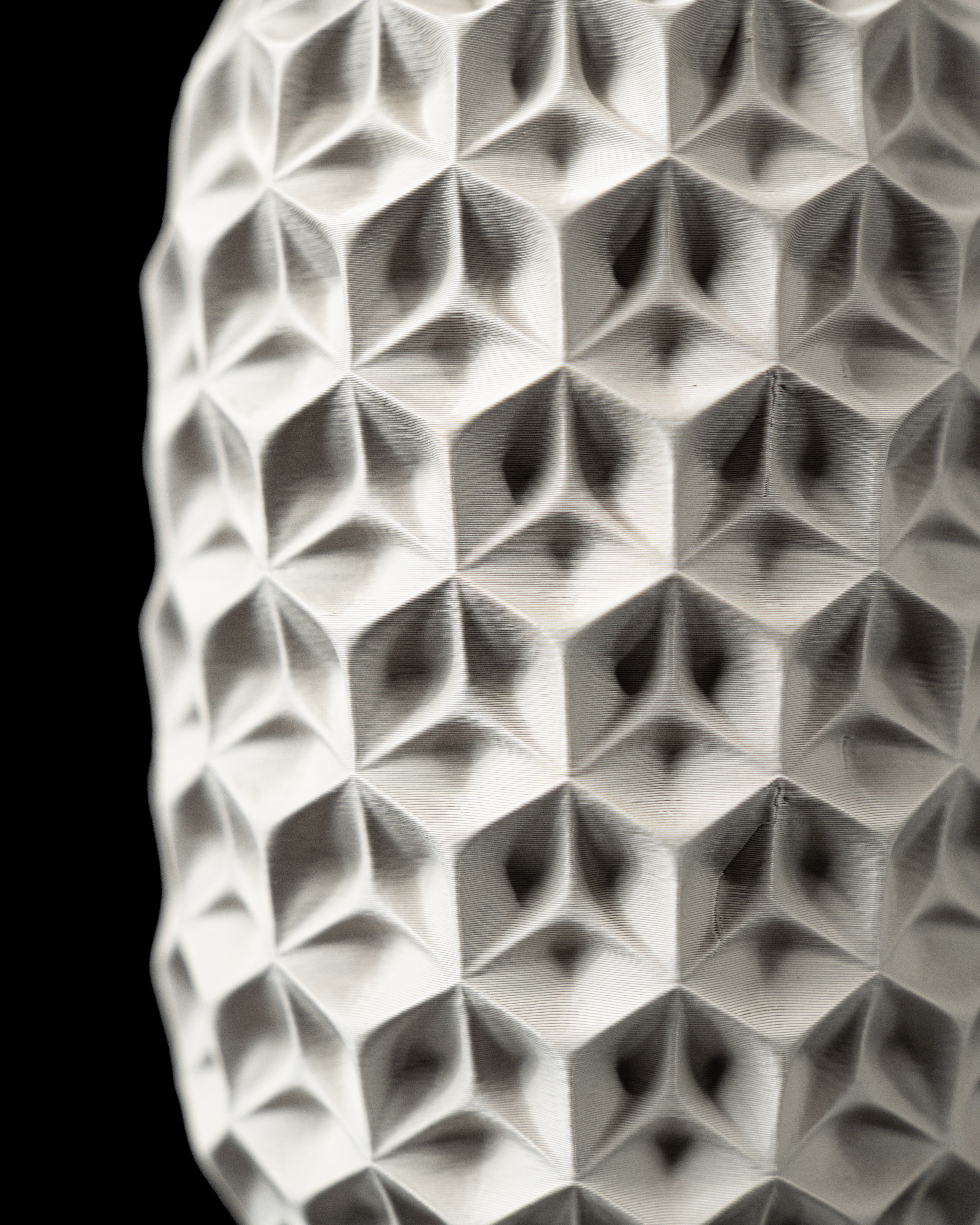 Trihex Vase – Geometrische Moderne Blumenpracht