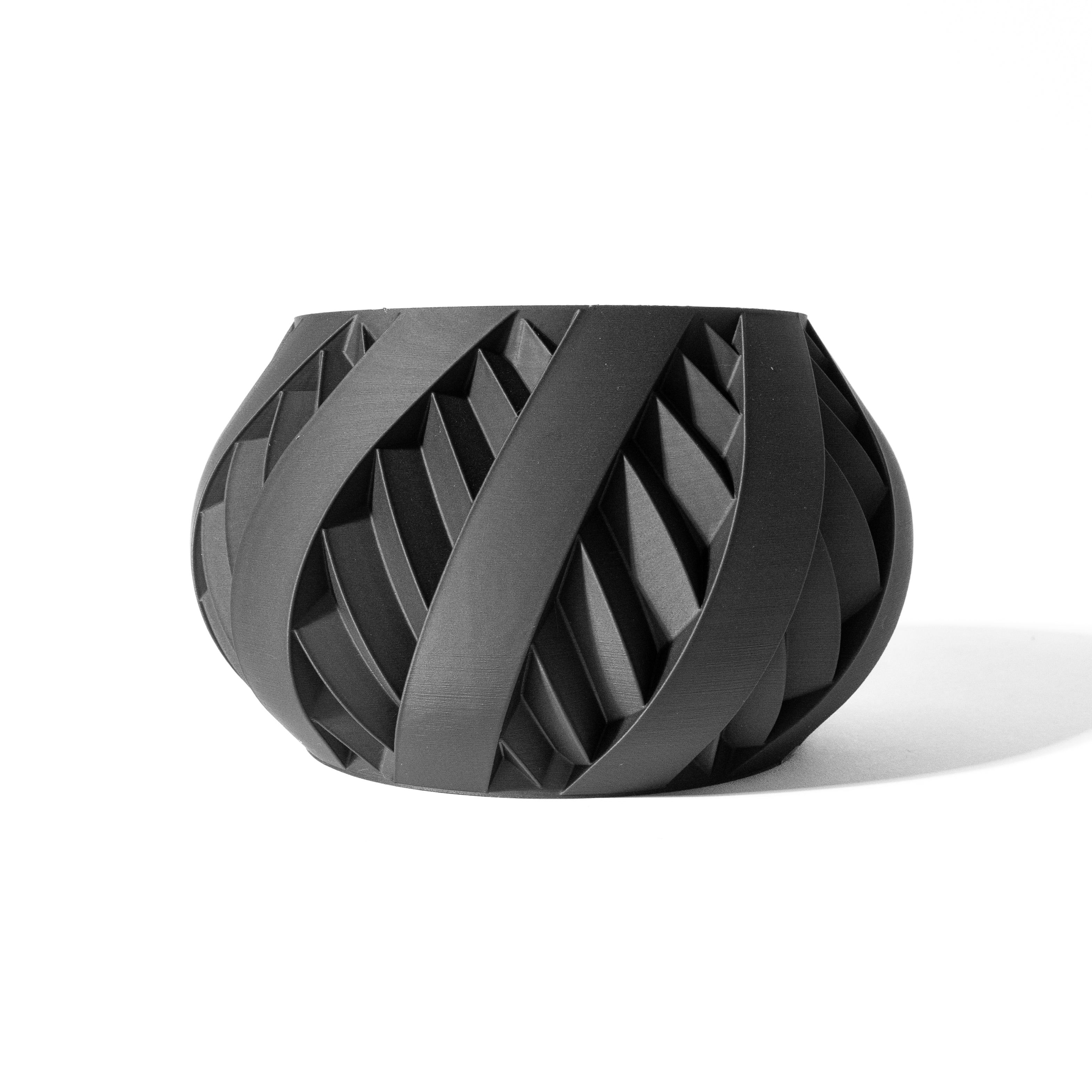 Silvo Planter Vase – Silberne Moderne Pflanzdekoration