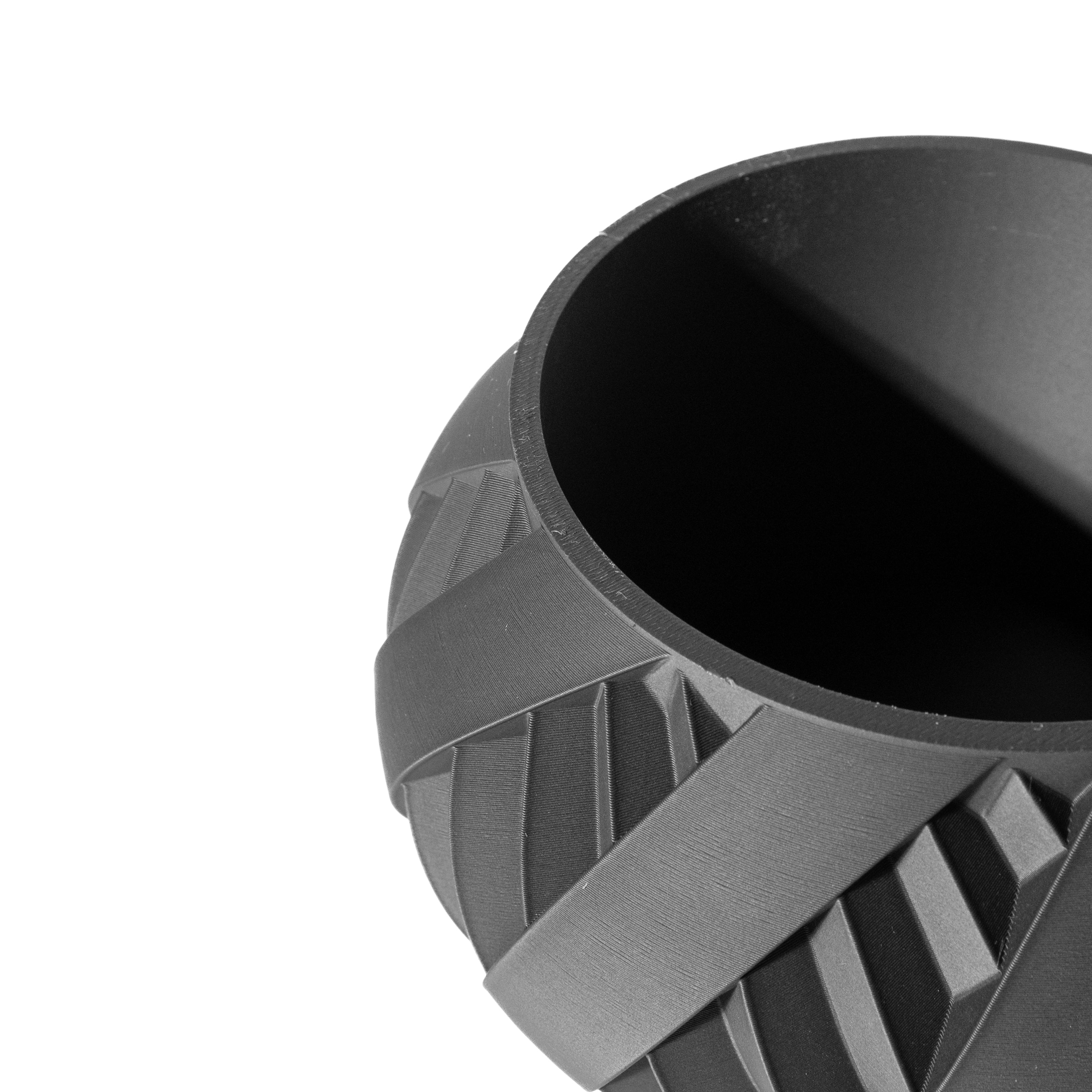 Silvo Planter Vase – Silberne Moderne Pflanzdekoration