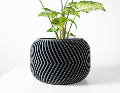 Ervon Planter Vase mit Ablauf – Erdige Pflanzdekoration