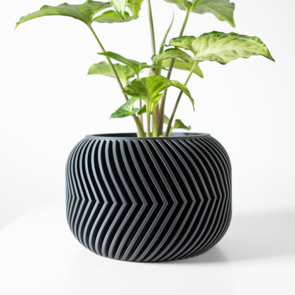 Ervon Planter Vase mit Ablauf – Erdige Pflanzdekoration