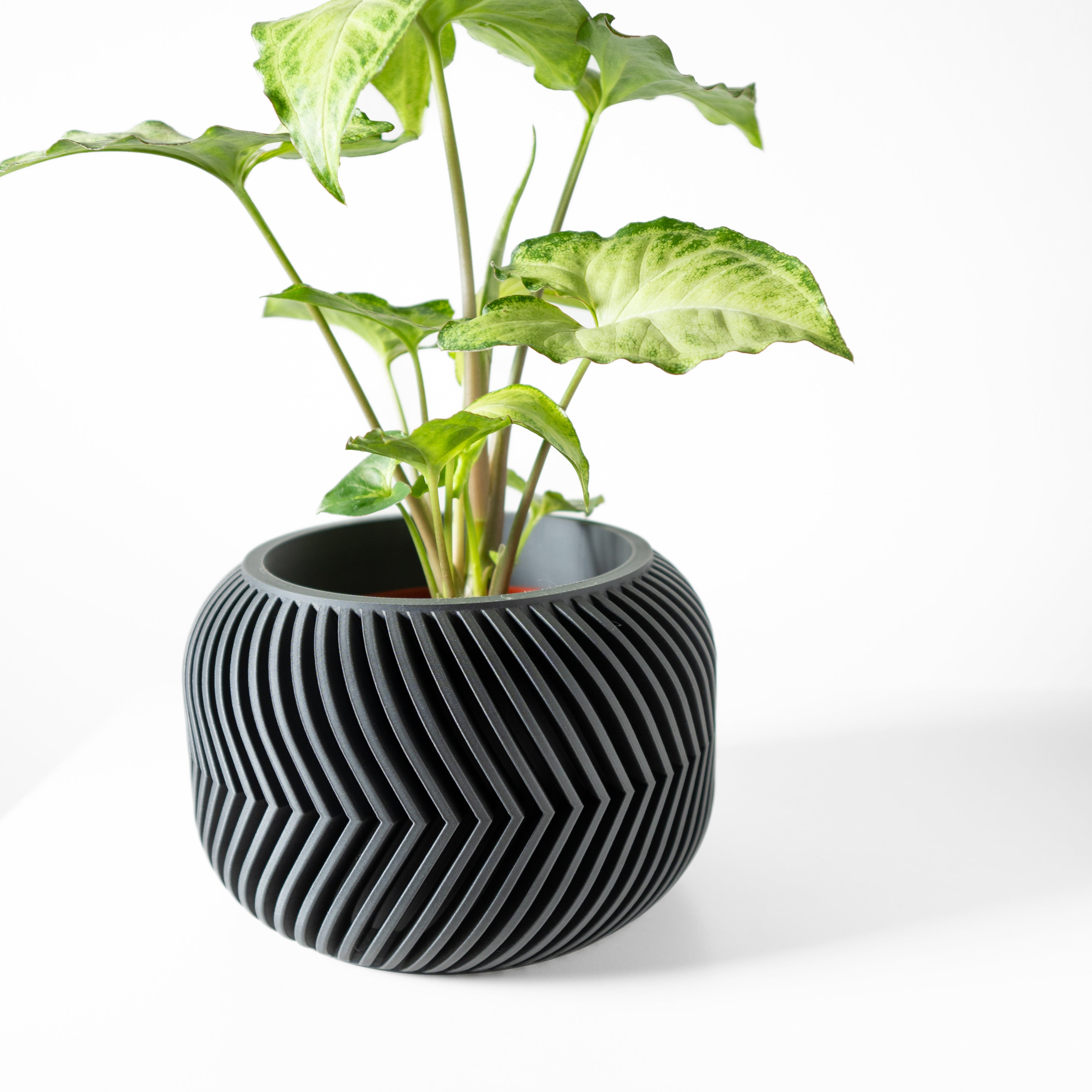 Ervon Planter Vase mit Ablauf – Erdige Pflanzdekoration