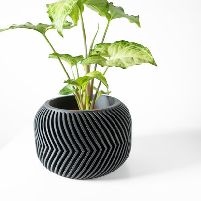 Ervon Planter Vase mit Ablauf – Erdige Pflanzdekoration