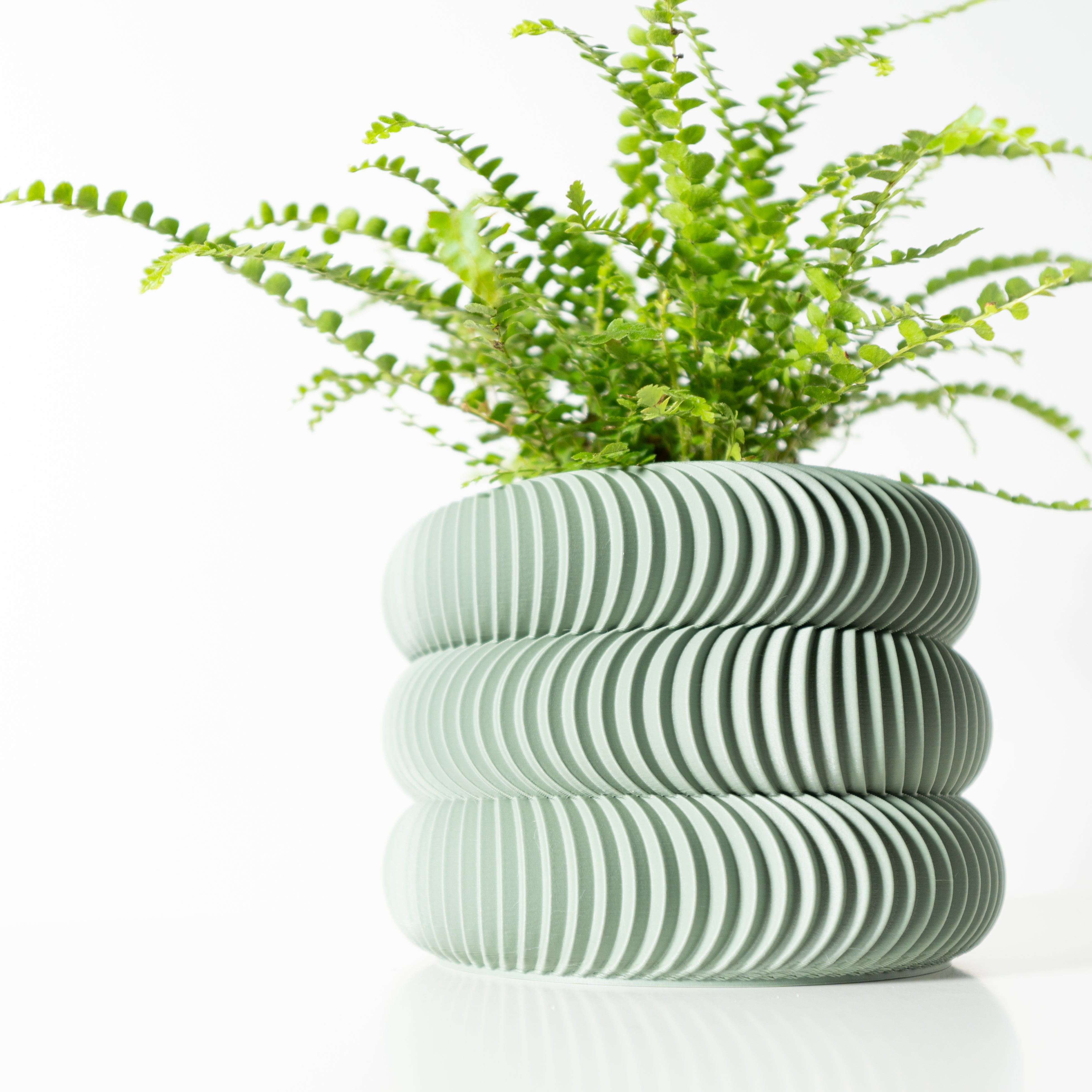 Maro Planter Vase mit Ablauf – Sanfte Pflanzdekoration
