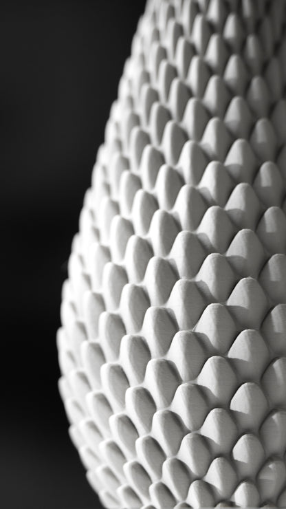 Dragonscale Flower Vase – Drachenartige 3D-Dekoration