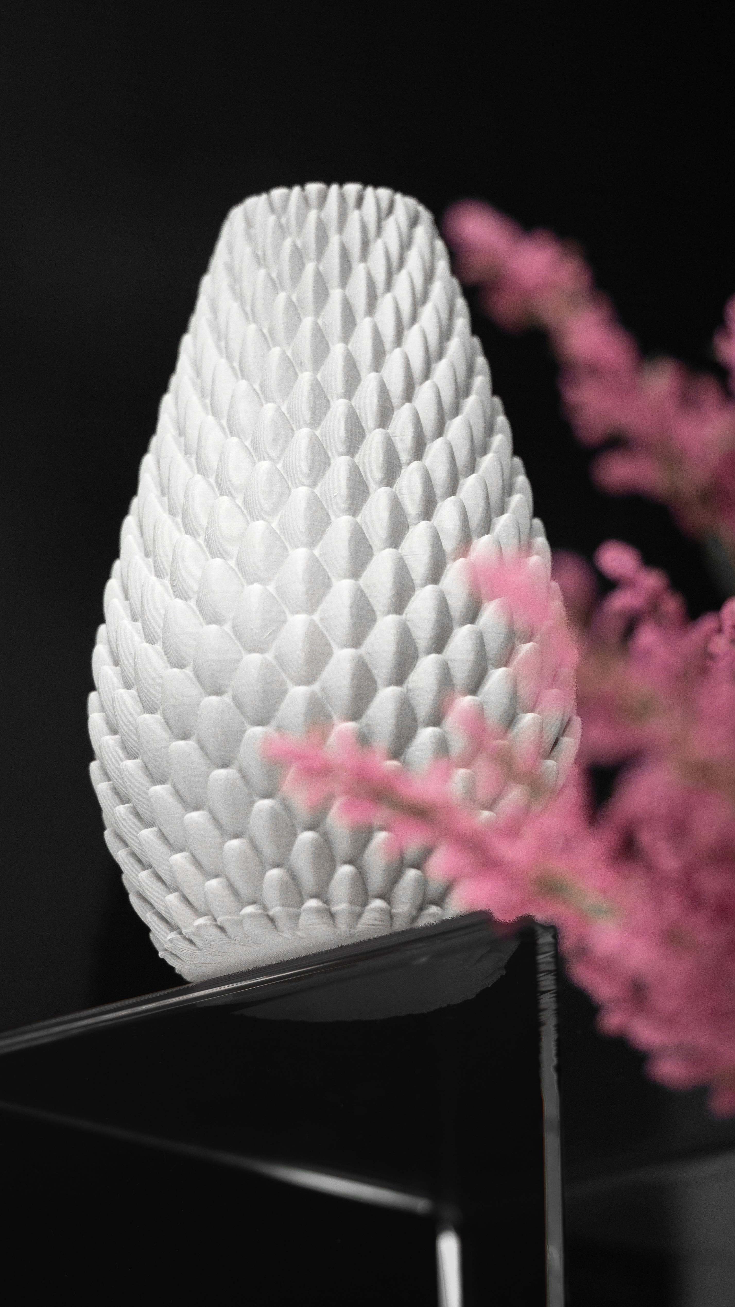 Dragonscale Flower Vase – Drachenartige 3D-Dekoration
