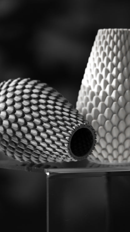 Dragonscale Flower Vase – Drachenartige 3D-Dekoration