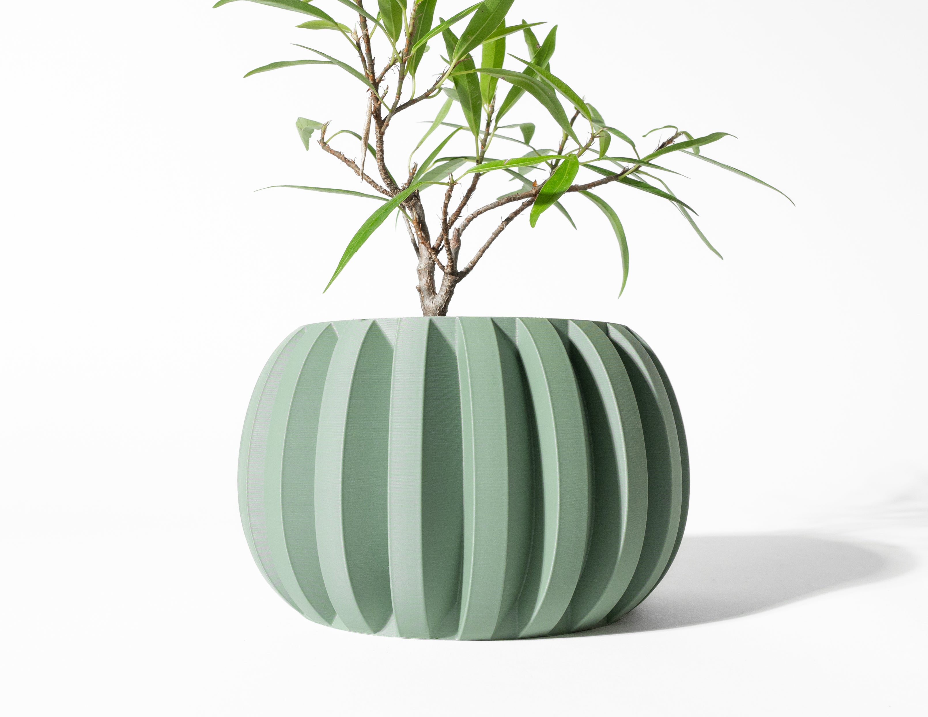 Jone Planter Vase mit Ablauf – Klare Pflanzdekoration
