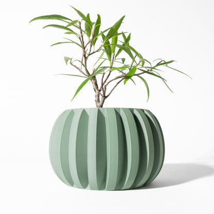 Jone Planter Vase mit Ablauf – Klare Pflanzdekoration