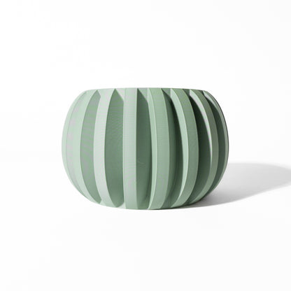 Jone Planter Vase mit Ablauf – Klare Pflanzdekoration