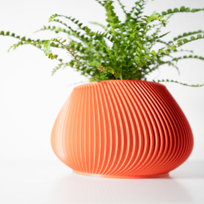 Davi Planter Vase mit Ablauf – Sanfte Pflanzdekoration
