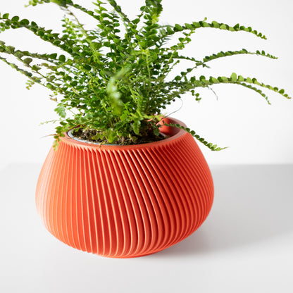 Davi Planter Vase mit Ablauf – Sanfte Pflanzdekoration