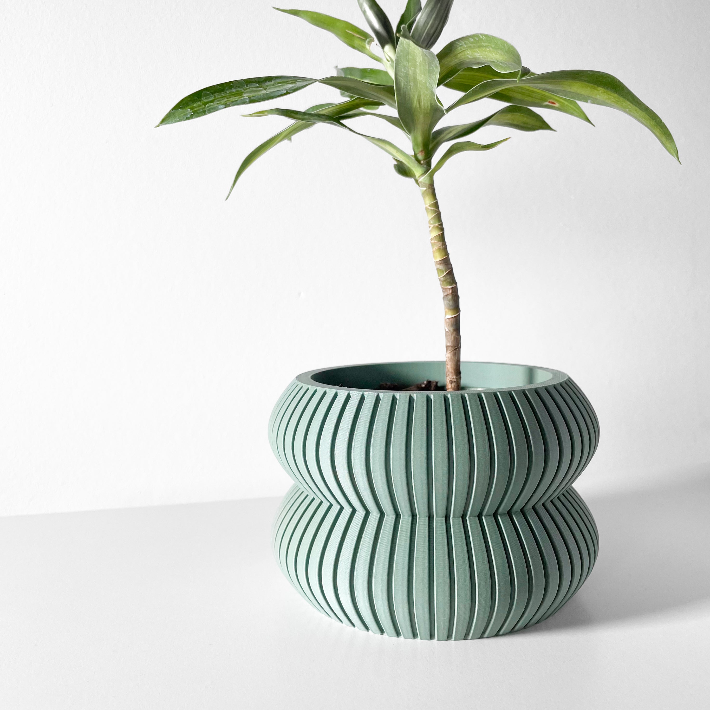 Milo Planter Vase mit Ablauf – Leichte Pflanzdekoration