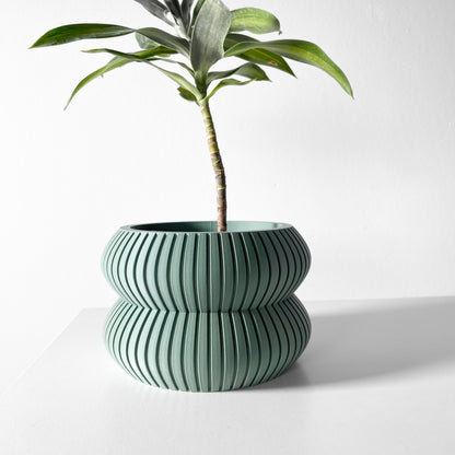 Milo Planter Vase mit Ablauf – Leichte Pflanzdekoration