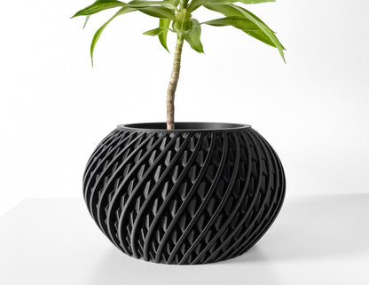 Kio Planter Vase mit Ablauf – Leichte Pflanzdekoration
