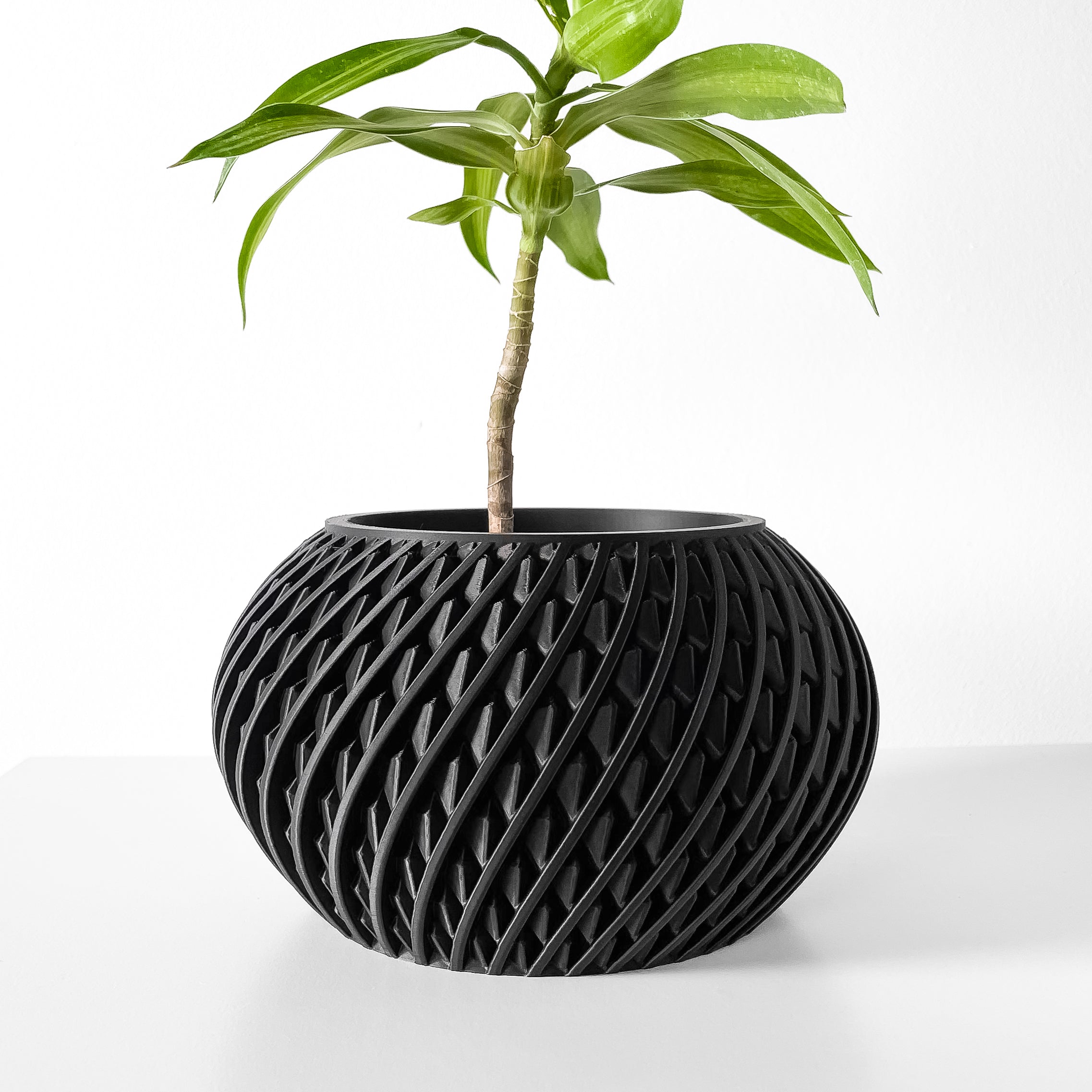 Kio Planter Vase mit Ablauf – Leichte Pflanzdekoration
