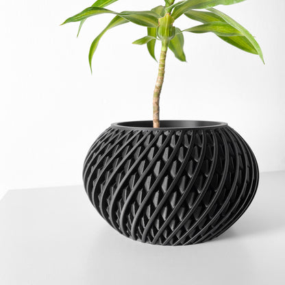 Kio Planter Vase mit Ablauf – Leichte Pflanzdekoration