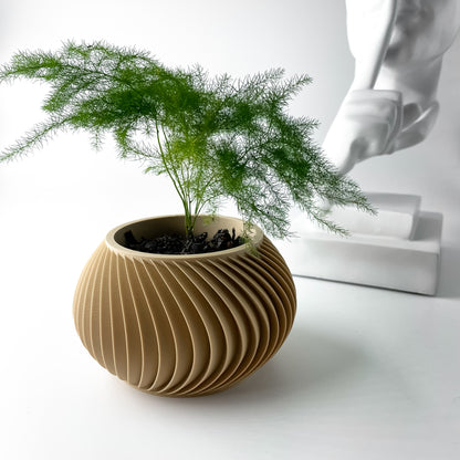Caleth Planter Vase mit Ablauf – Elegante Pflanzdekoration
