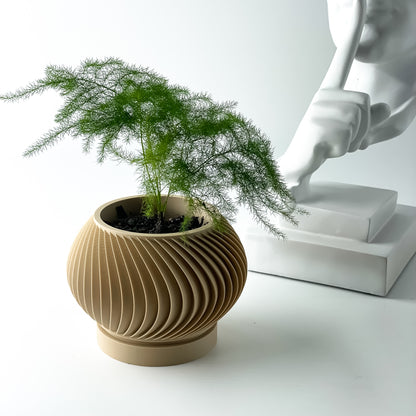 Caleth Planter Vase mit Ablauf – Elegante Pflanzdekoration