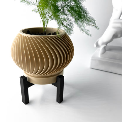 Caleth Planter Vase mit Ablauf – Elegante Pflanzdekoration