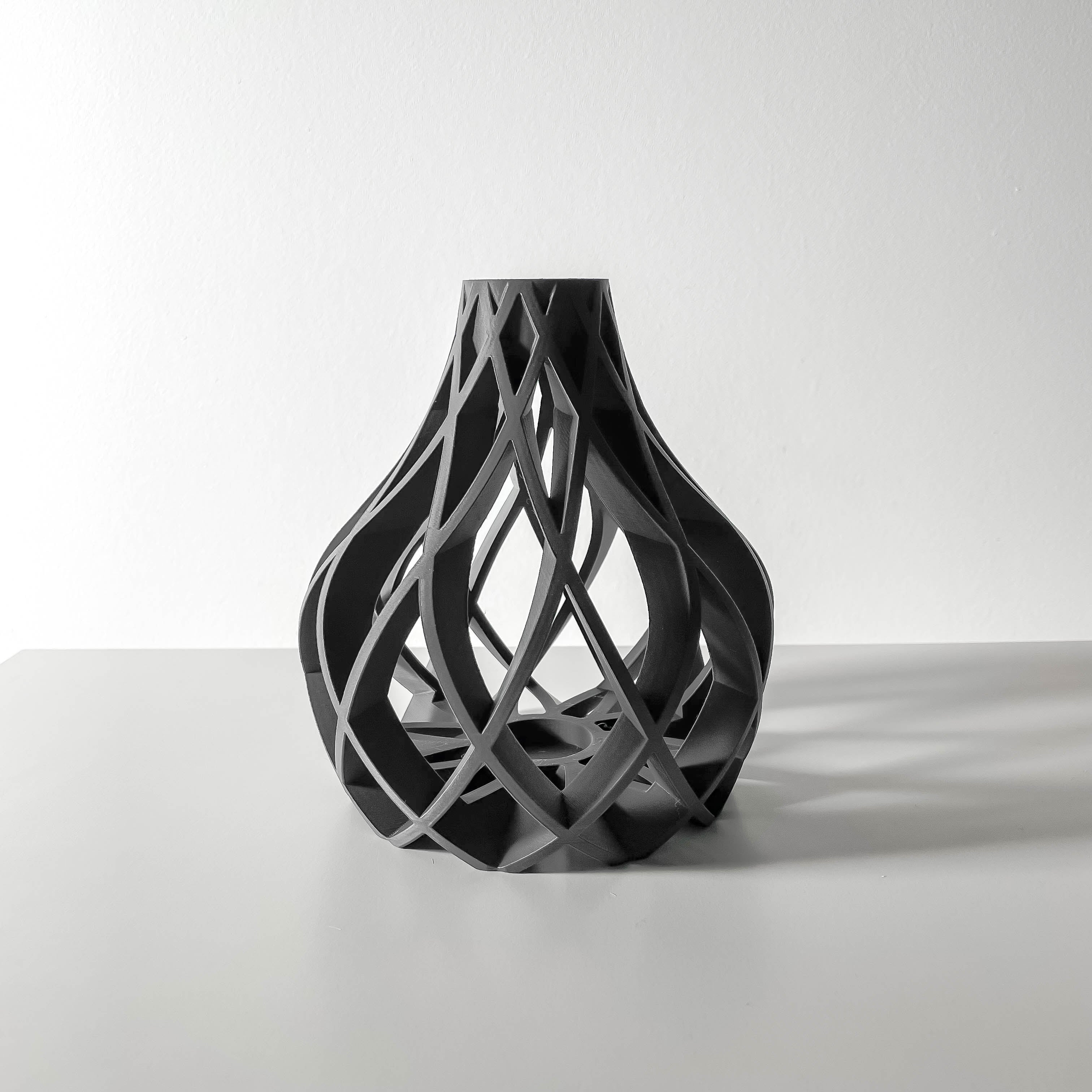 Vukan Vase – Vulkanische Moderne Blumenpracht