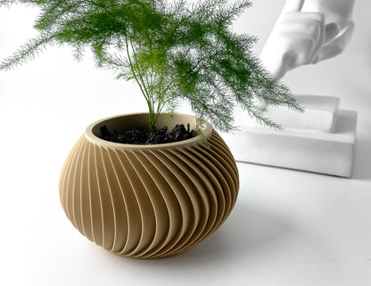 Caleth Planter Vase mit Ablauf – Elegante Pflanzdekoration